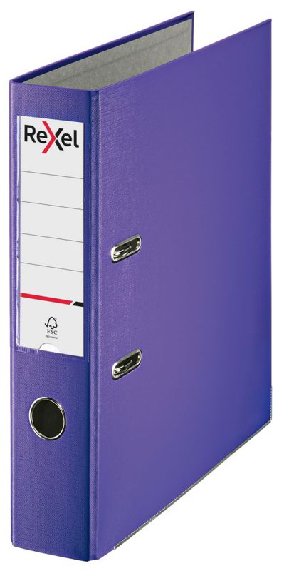 Rexel LAF ECO A4 PP 75mm Purple BX10
