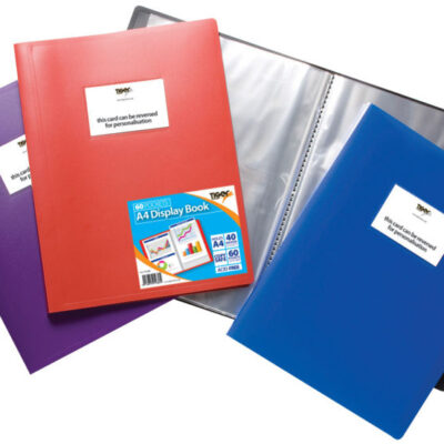 Tiger A4 Flexi Disp Book Asst 60pkt