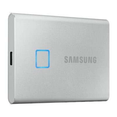 500GB T7 Touch USBC Silver NVMe Ext SSD