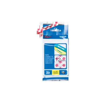 Brother TZEMPRG31 Rib Tap Bk on Red 12MM