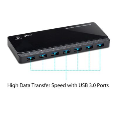 USB 3.0 7 Port Hub with 2 Charging Ports