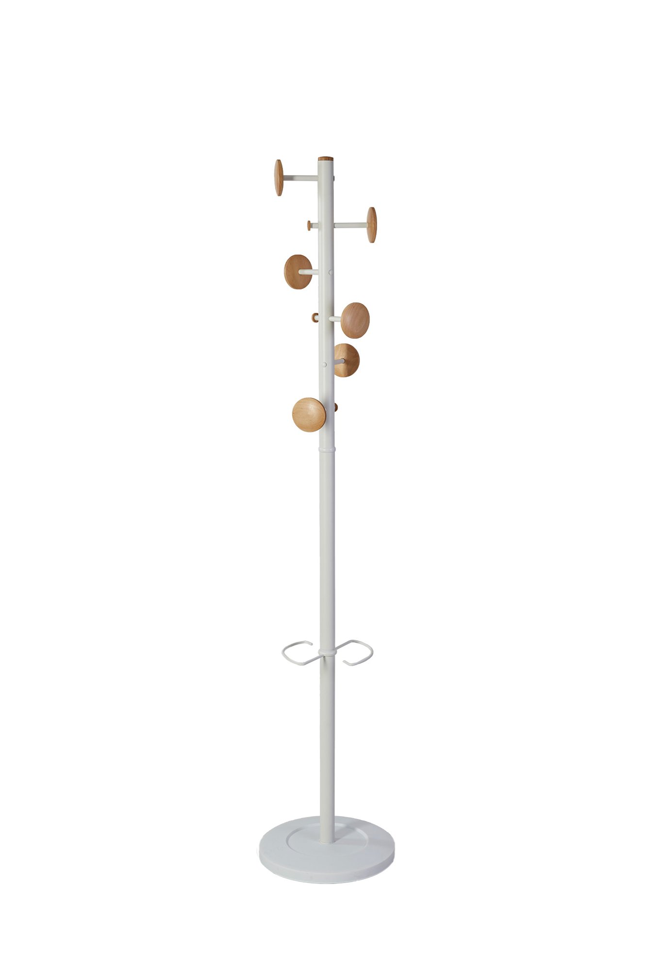 Alba Music Coat Stand Wood White