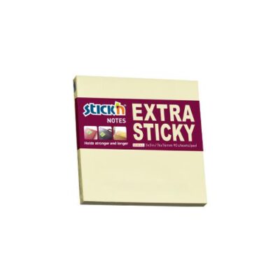ValueX Ex Sticky Notes 76x76mm YW PK12