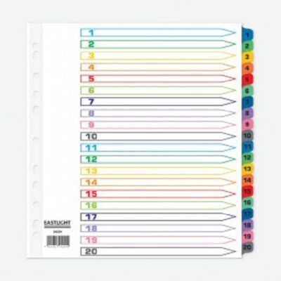 ValueX Mylar Divider A4 1-20 Wide