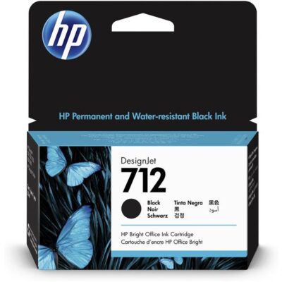 HP 3ED70A 712 BLACK INK CARTRIDGE 38ML