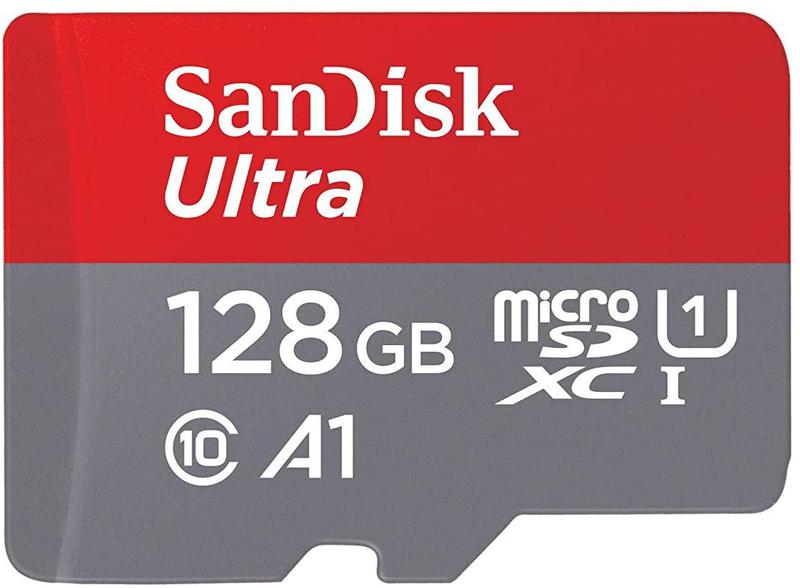 128GB Ultra CL10 MicroSDXC and Adapter