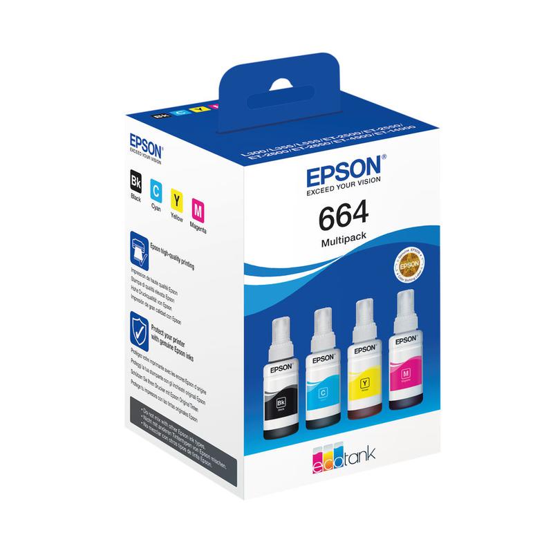 EPSON 664 ECOTANK 4 COLOUR MULTIPACK
