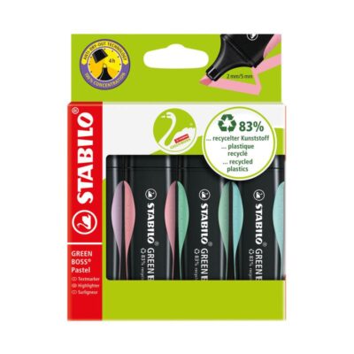 STABILO GREEN BOSS Pastel HL CT Ast PK4