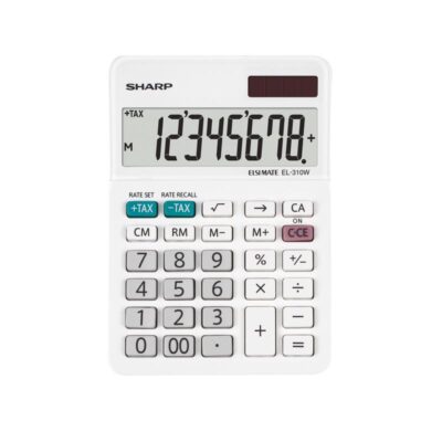 Sharp EL310W B Desktop Calc 8 Digit
