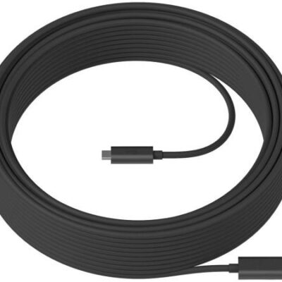 10m Strong USB A USB C Cable Graphite
