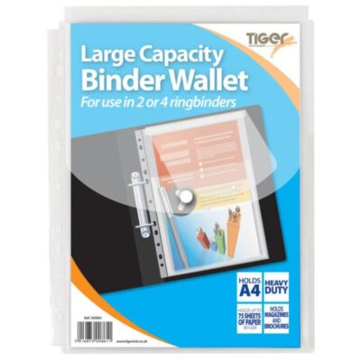 ValueX Large Cap Punched Pocket A4 Pk10