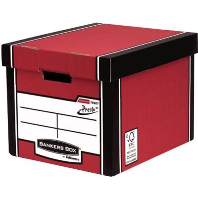 Fellowes Premium Tall Box Red BX5
