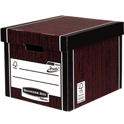 Fellowes Premium Tall Box Wood BX5