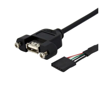 3ft USB A to Header Panel Mount Adapter