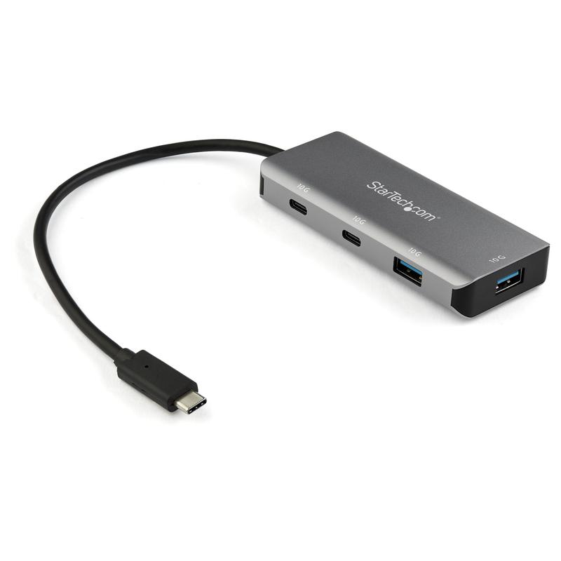4 Port USB C Hub 10Gbps 2x USBA 2x USBC