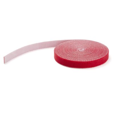 25ft Red Hook and Loop Cable Roll