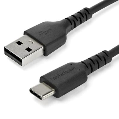 1m Black USB 2.0 to USB C Cable 60W
