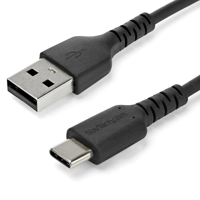 1m Black USB 2.0 to USB C Cable 60W