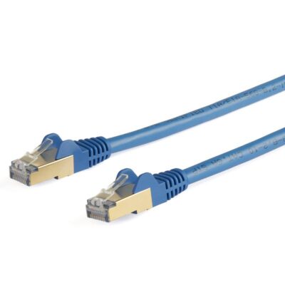 5m CAT6a Blue RJ45 Snagless STP Cable