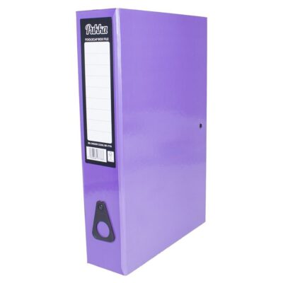 Pukka Brights Box File FS Purple PK10