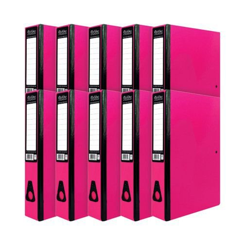 Pukka Brights Box File FS Pink PK10