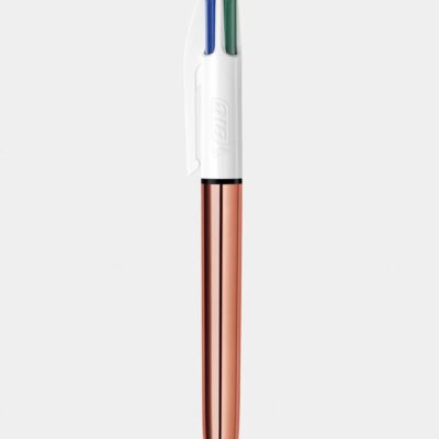 Bic 4 Colour 1mm Tip Rose Gold PK12