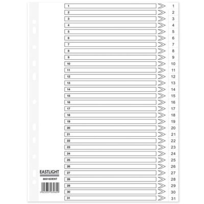 ValueX Index PP 1-31 A4 WH