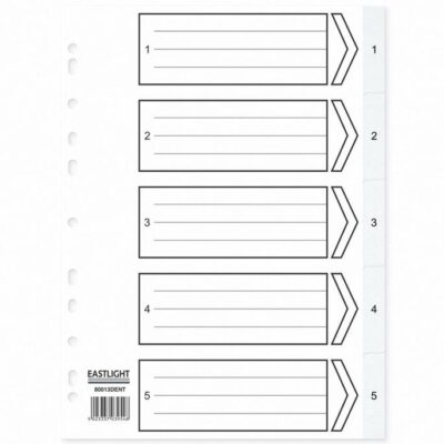ValueX Index PP 1-5 A4 WH