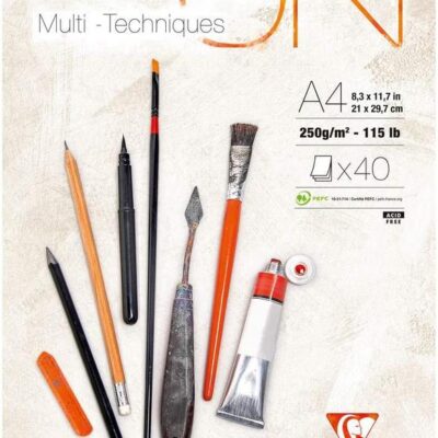 PaintOn Glued Pad A4 40sh 250gsm