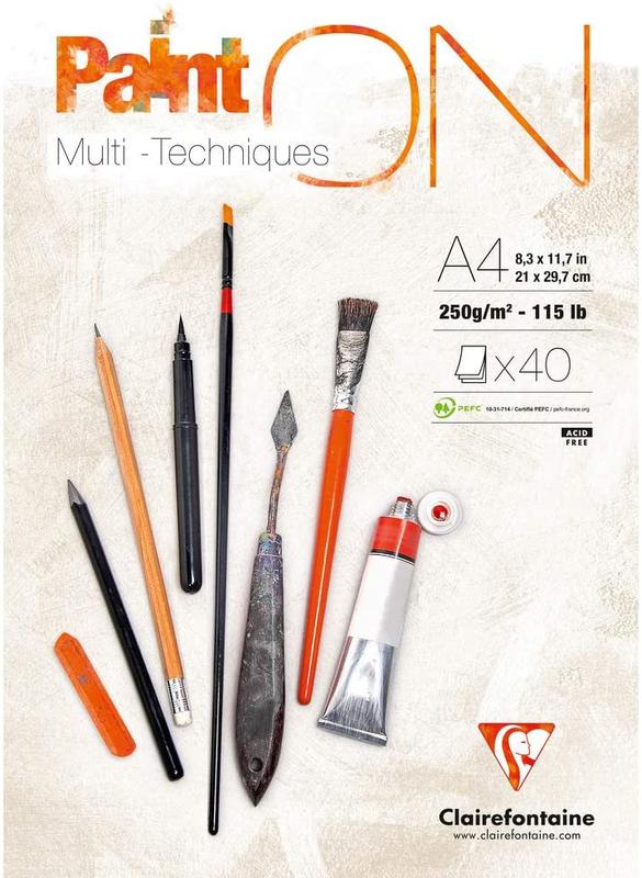 PaintOn Glued Pad A4 40sh 250gsm