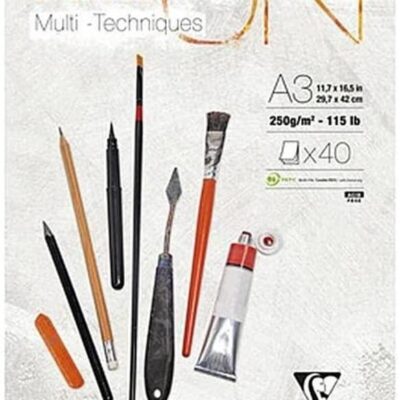 PaintOn Glued Pad A3 40sh 250gsm