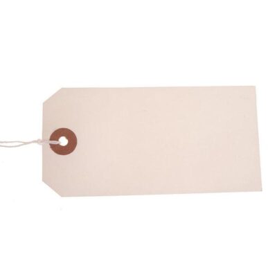 ValueX Strung Tag 120x60mm WT PK1000