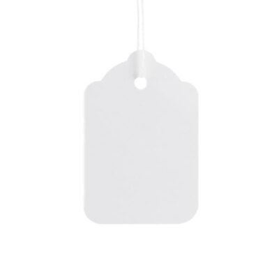 ValueX Strung Tag 48x32mm WT PK1000