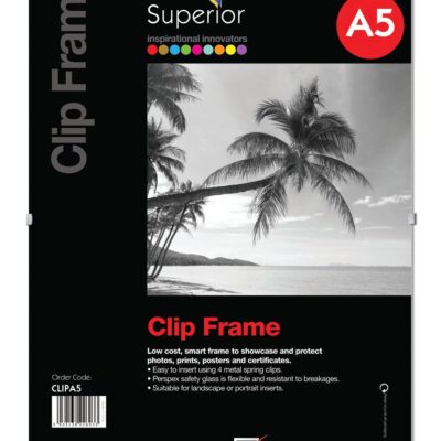 A5 Seco Clip Frame Perspex Safety Glass