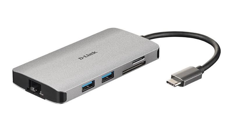 8in1 USB C Dock HDMI GigE Card Reader PD