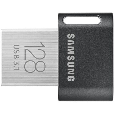 128GB Fit Plus USB3.1 Black Flash Drive