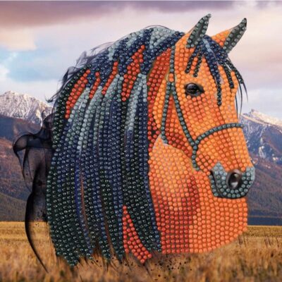 Crystal Art Horse 18x18cm Card