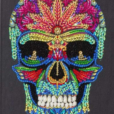 Crystal Art Skull Notebook