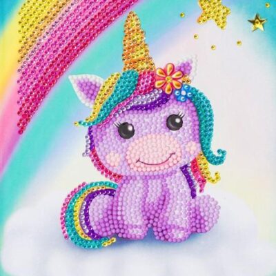 Crystal Art Unicorn Smile Notebook