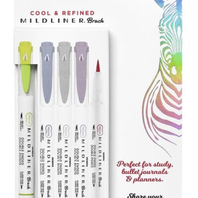 Mliner Brush Pen Cool Refined PK5
