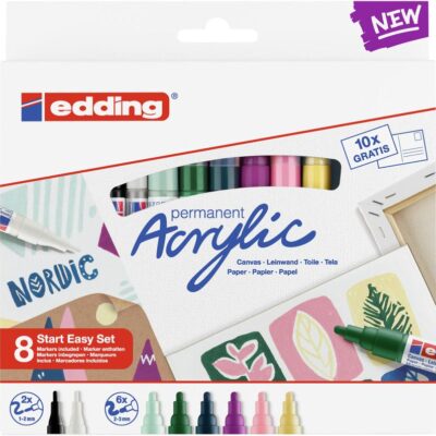 edding Acrylic Nordic Start Easy Set 8S