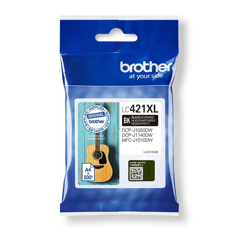 Brother LC421XL Black Ink Cart 500 pages