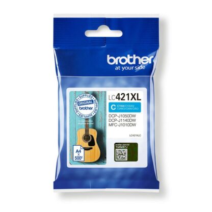 Brother LC421XL Cyan Ink Cart 500 pages