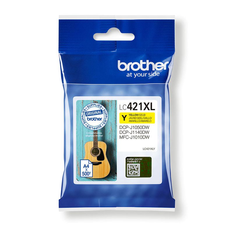 Brother LC421XL Yello Ink Cart 500 pages