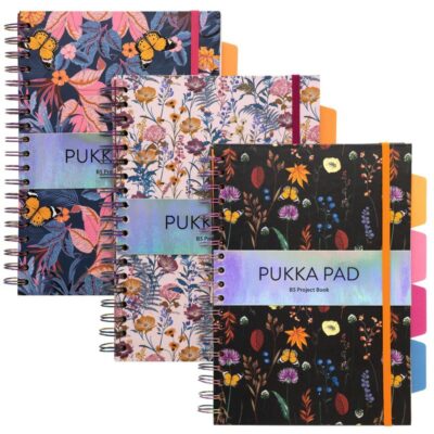 Pukka Bloom B5 HB Project Book Asstd PK3