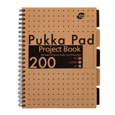 Pukka Kraft A4 200 Page Project Book PK3