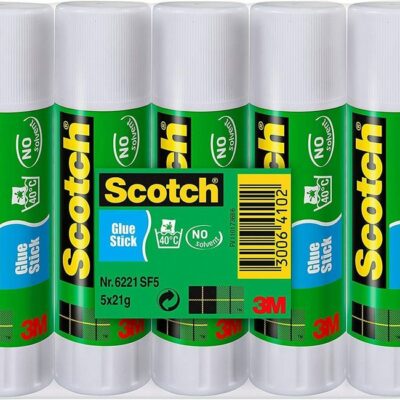 Scotch Permanent Glue Stick 21g PK5
