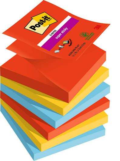 Post it Super ZNote Playful 76x76 PK6