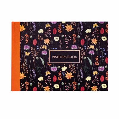 Pukka Bloom Visitors Book A4 Black