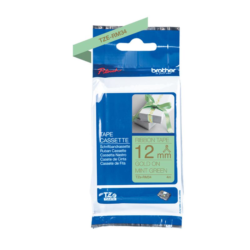 Brother TZERM34 printer ribbon Gold